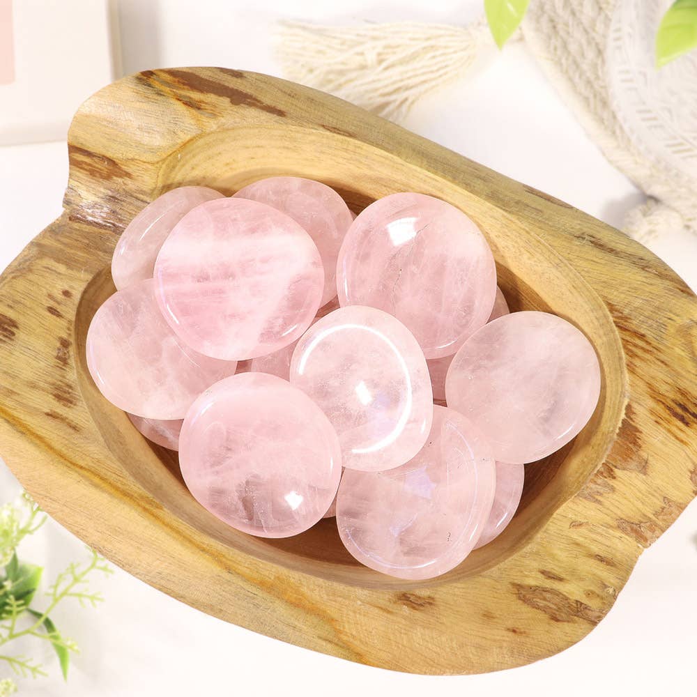 Rose Quartz Worry Stone