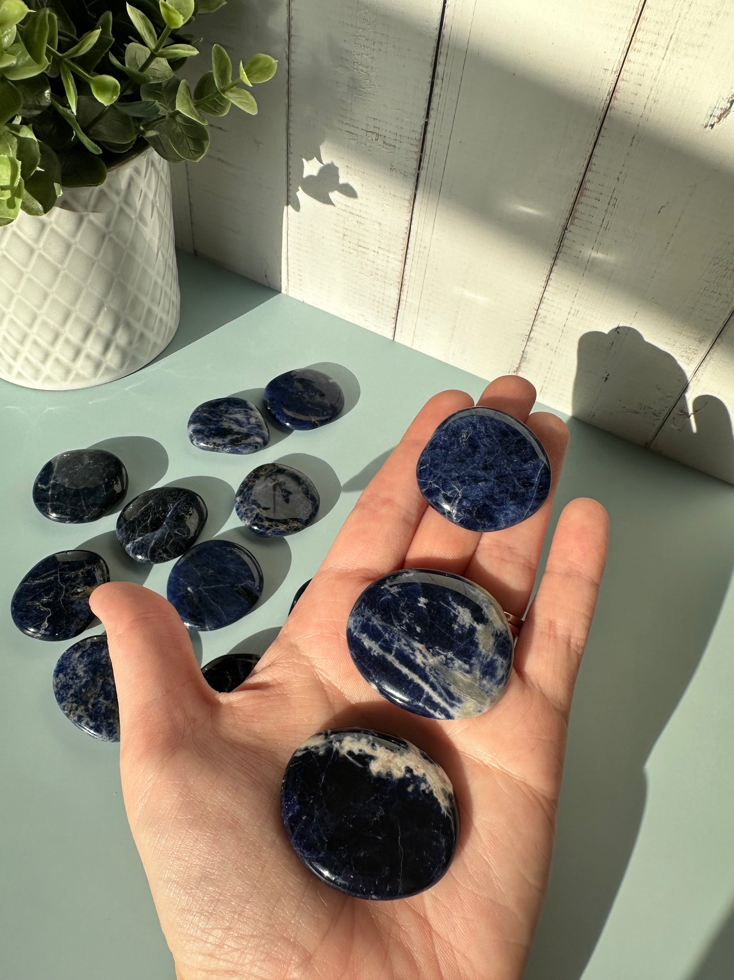 Sodalite Flat Stone