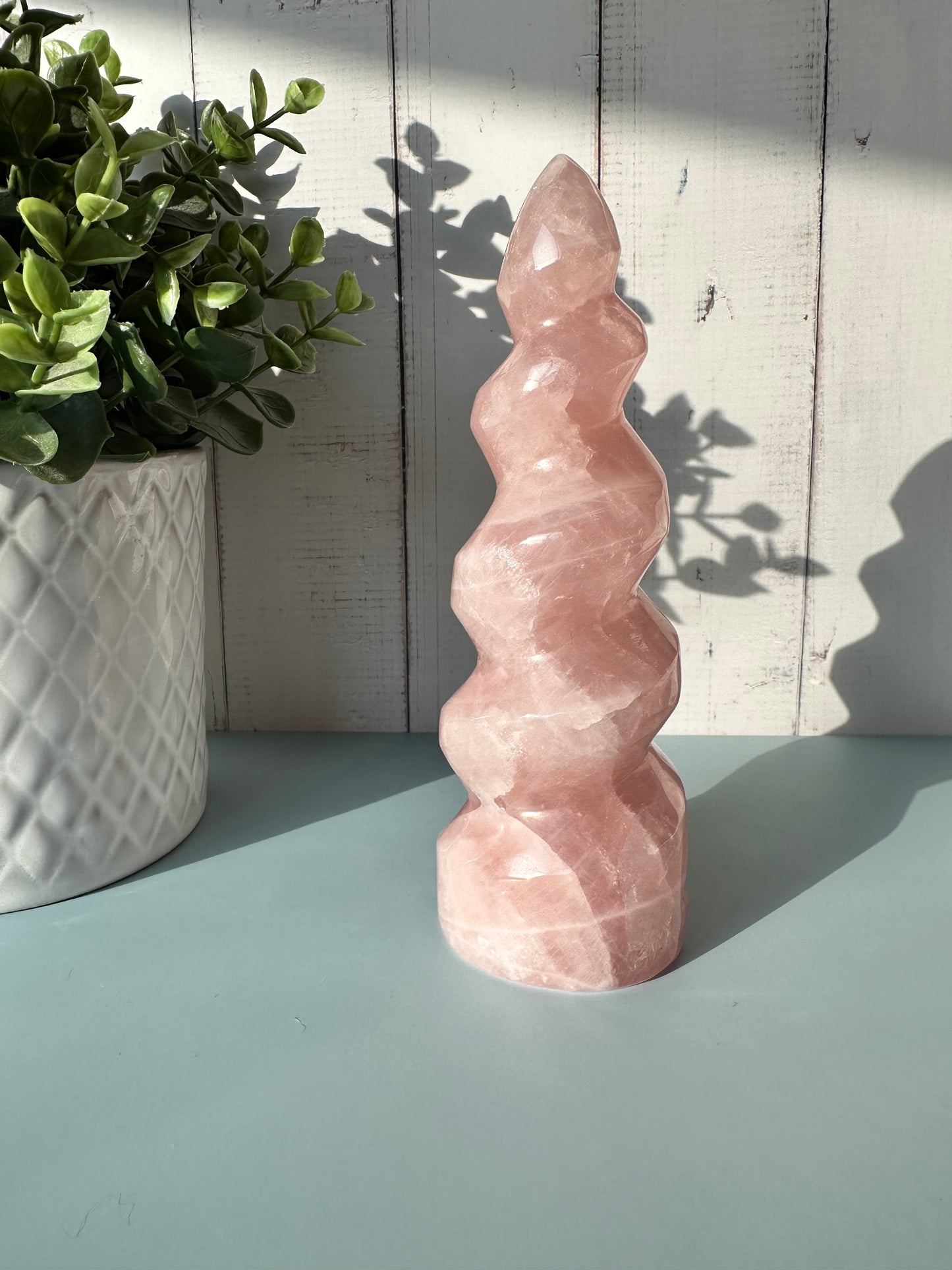 Rose Quartz Skinny Flame