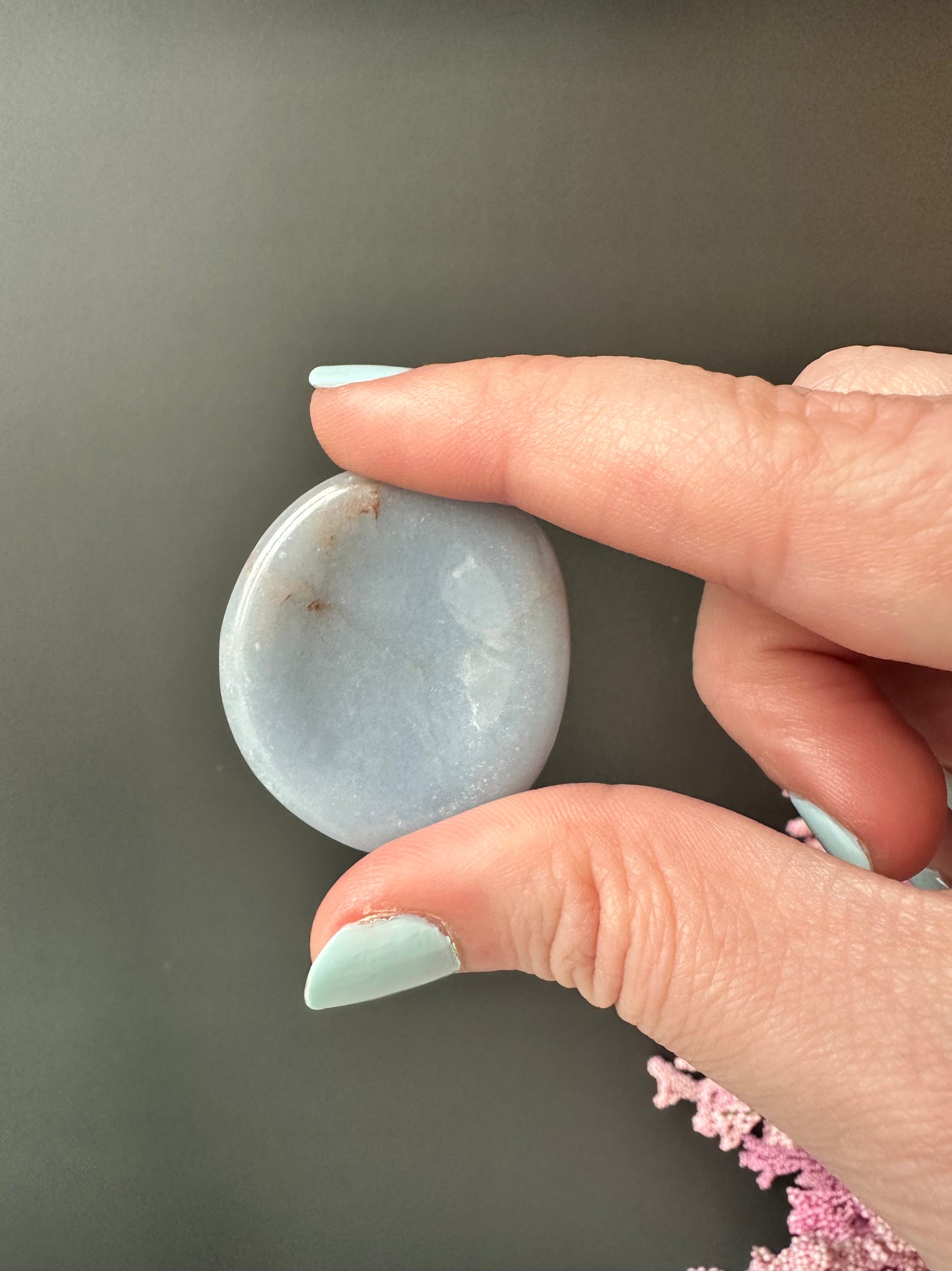 Angelite Worry Stone