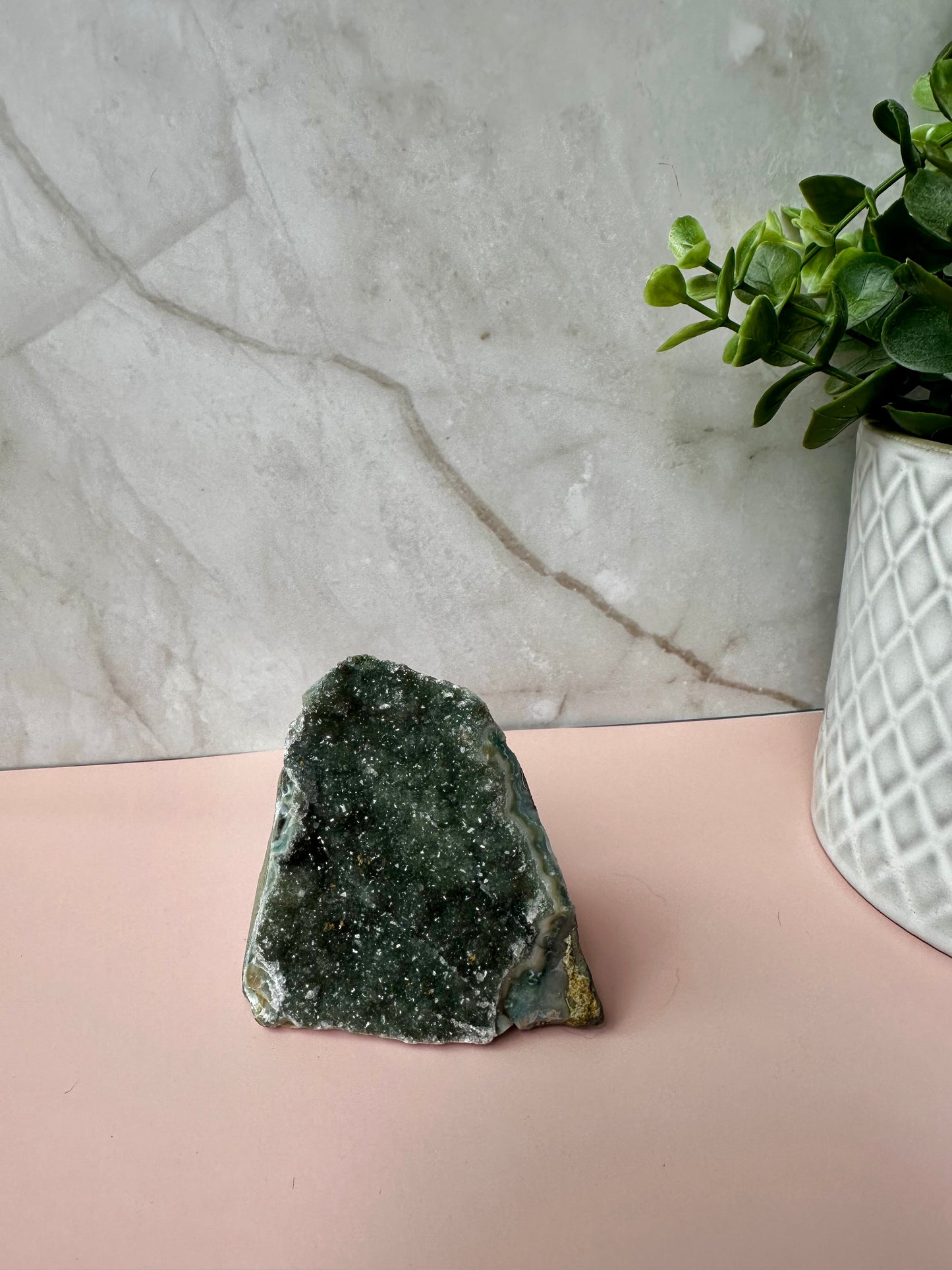 Green Amethyst Geode