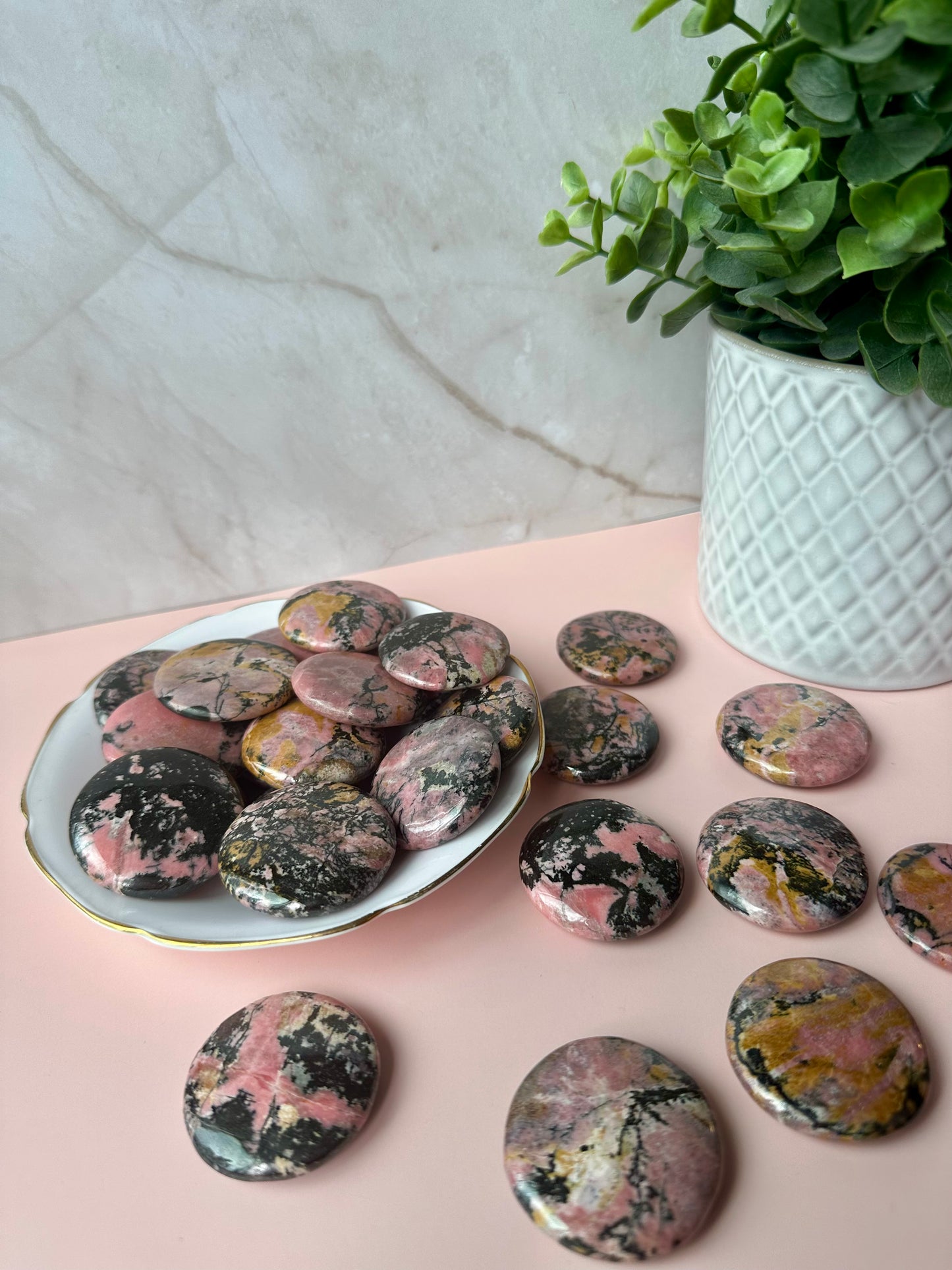 Rhodonite Flat - MEDIUM