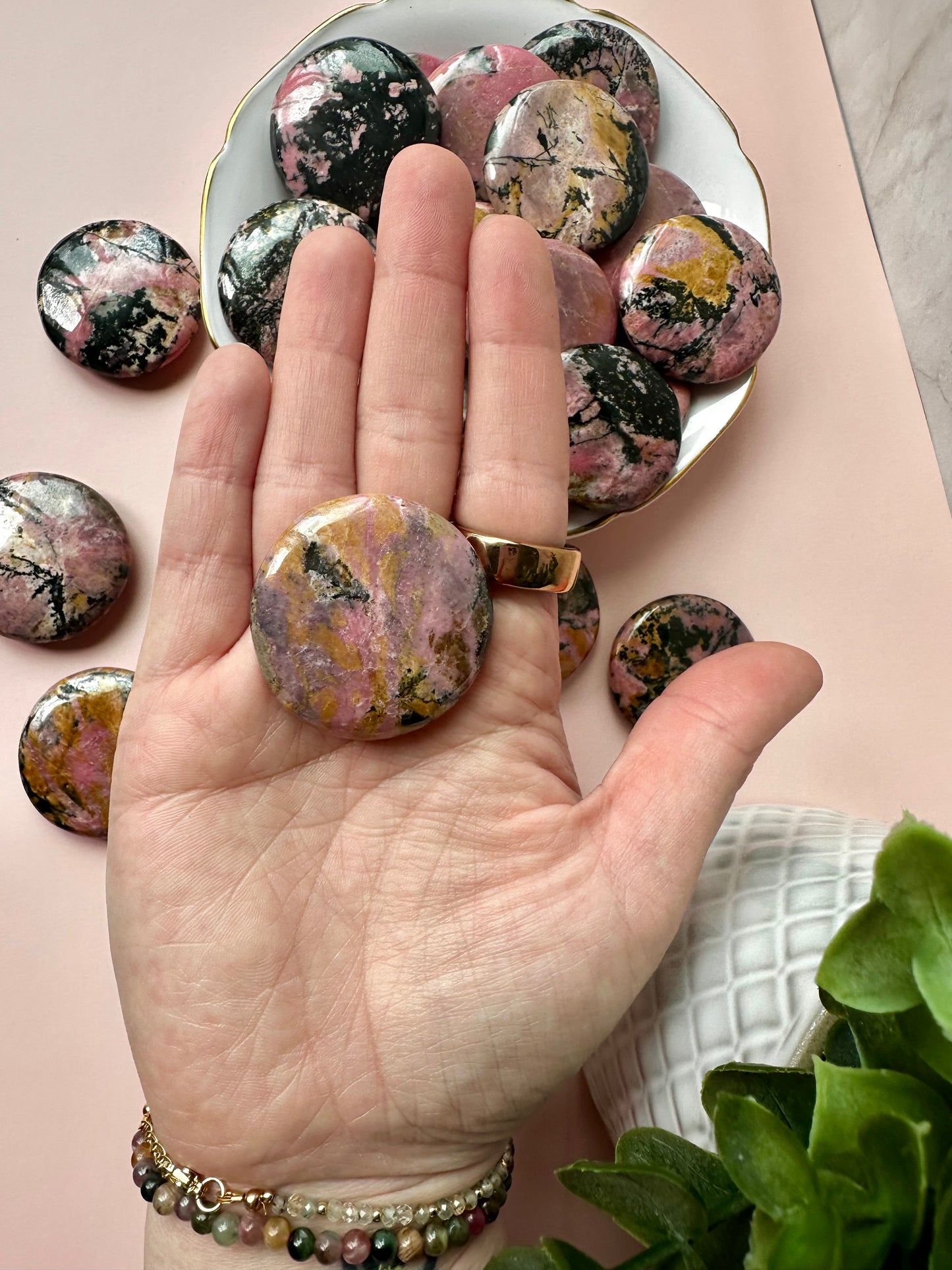 Rhodonite Flat - MEDIUM