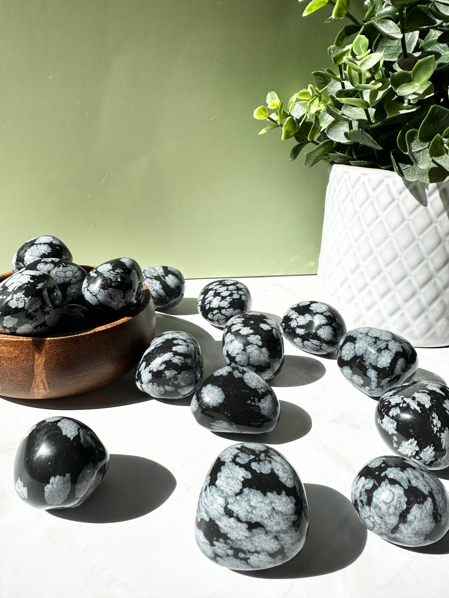 Snowflake Obsidian Tumble