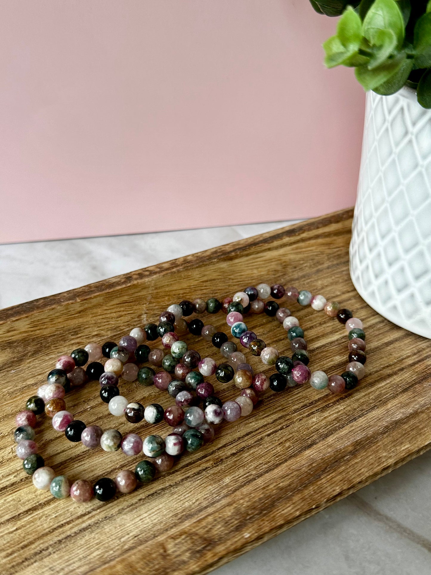 Watermelon Tourmaline Bracelet