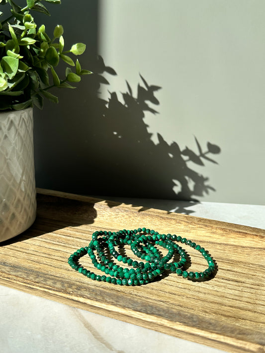 Malachite Multi-Faceted Bracelet