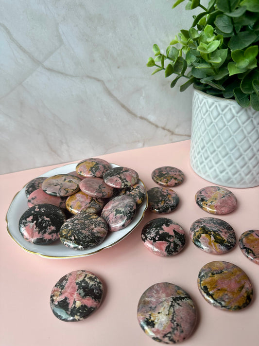Rhodonite Flat - MEDIUM