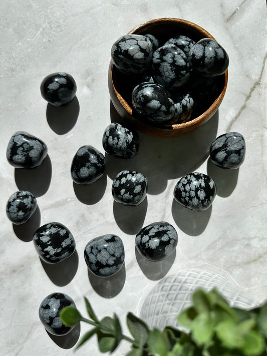 Snowflake Obsidian Tumble