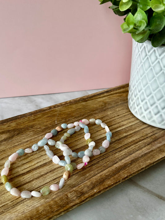 Morganite Nugget Bracelet