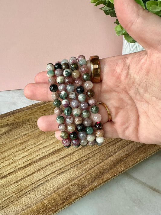 Watermelon Tourmaline Bracelet