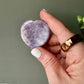 Lepidolite Heart Shaped Worry Stone