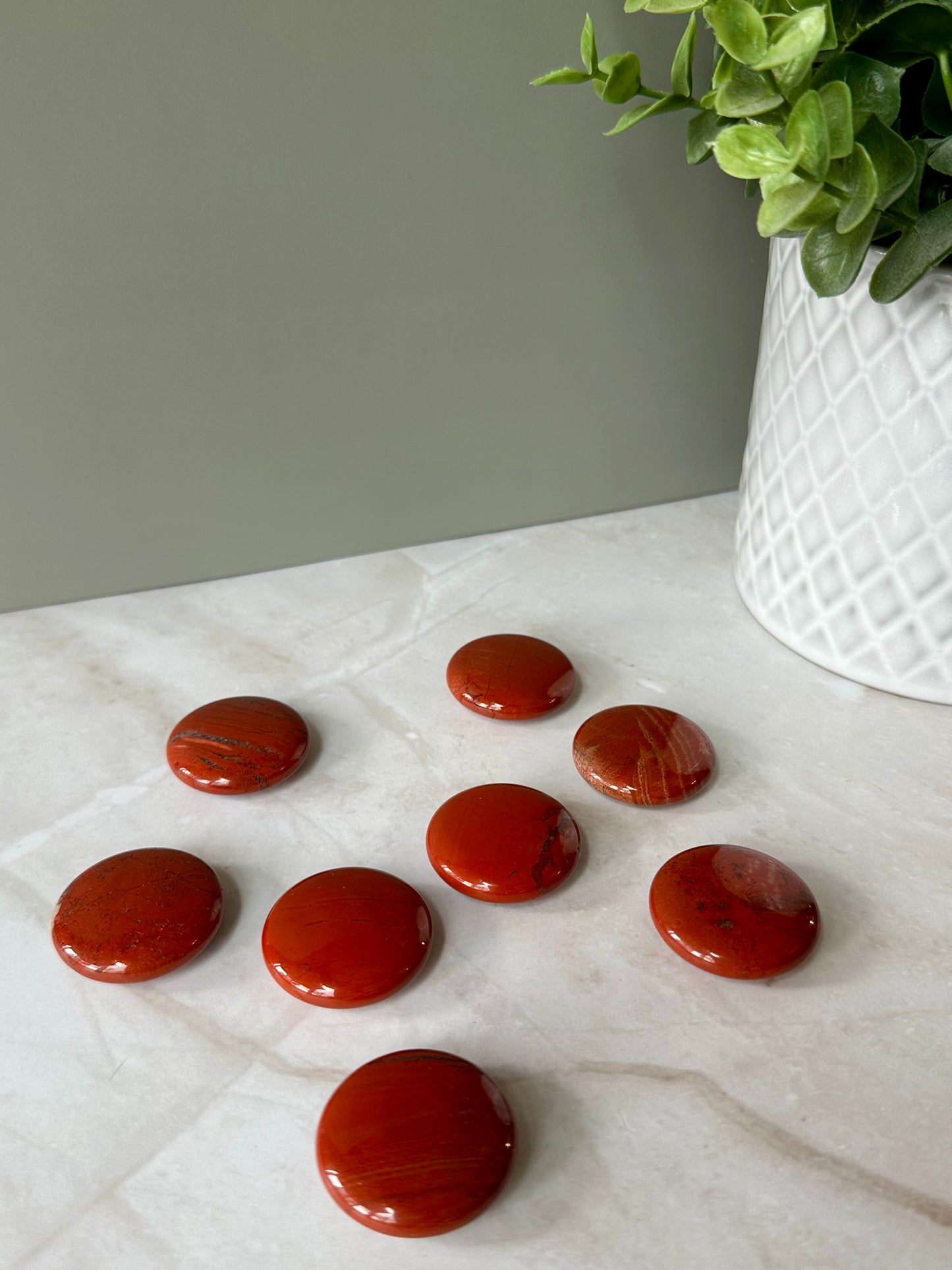 Red Jasper Flat Stone - Mini