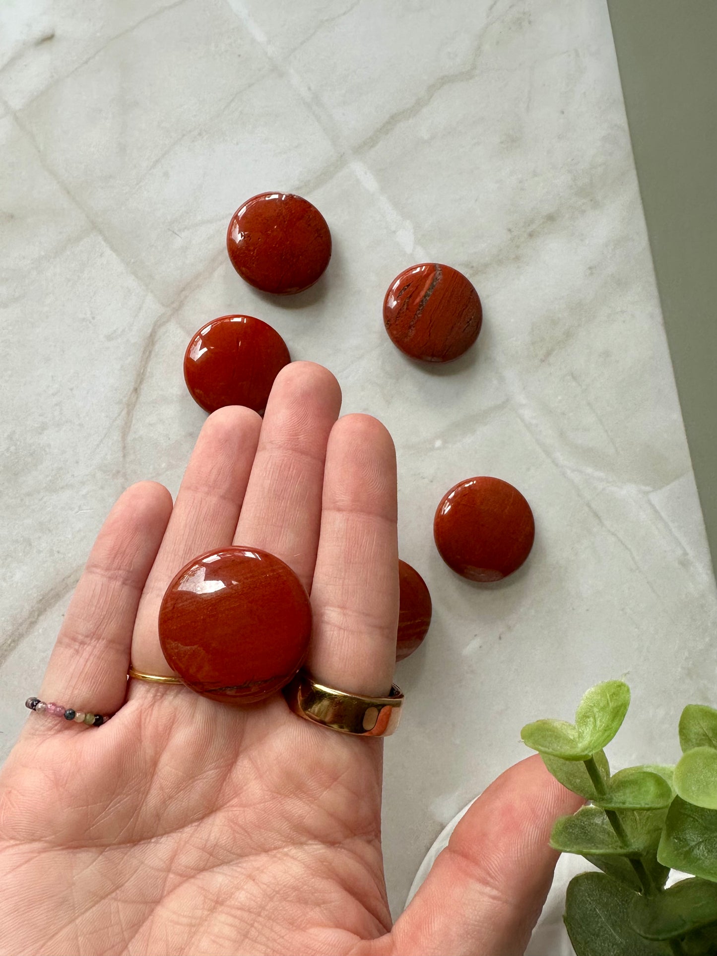 Red Jasper Flat Stone - Mini