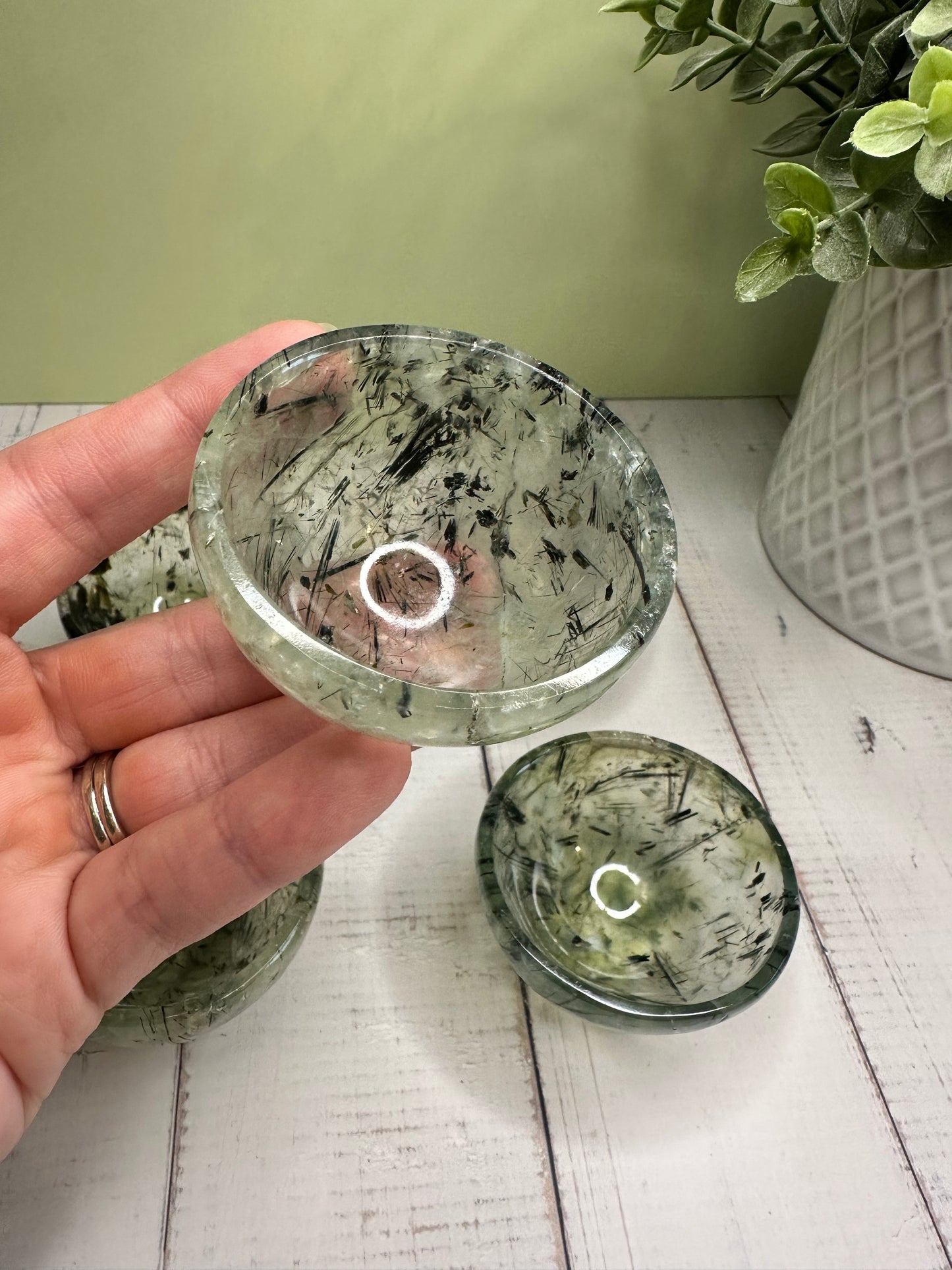 Prehnite With Epidote Mini Bowl