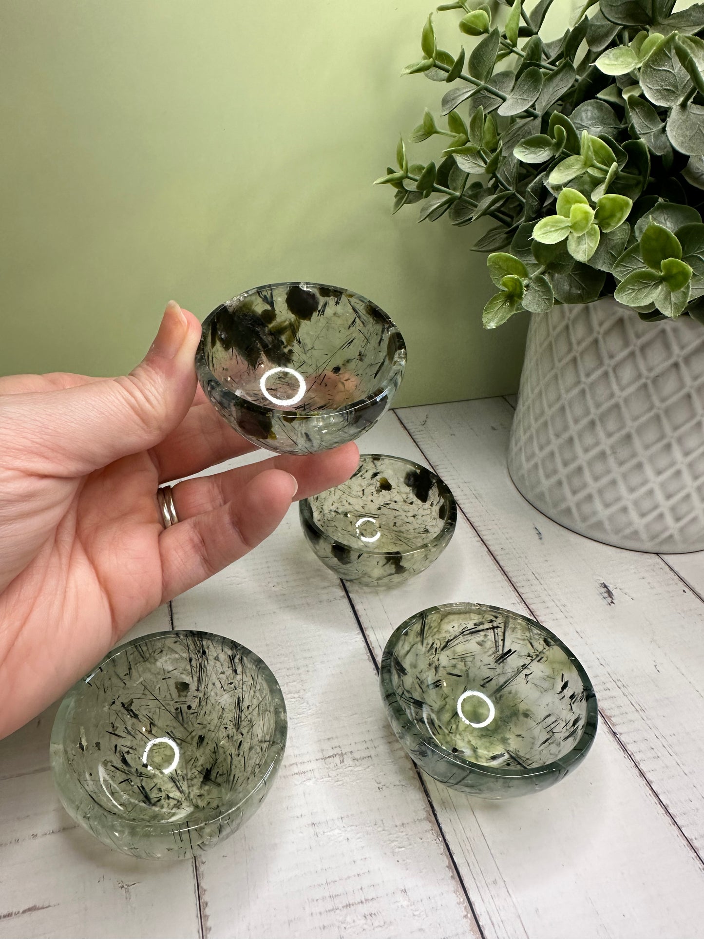 Prehnite With Epidote Mini Bowl